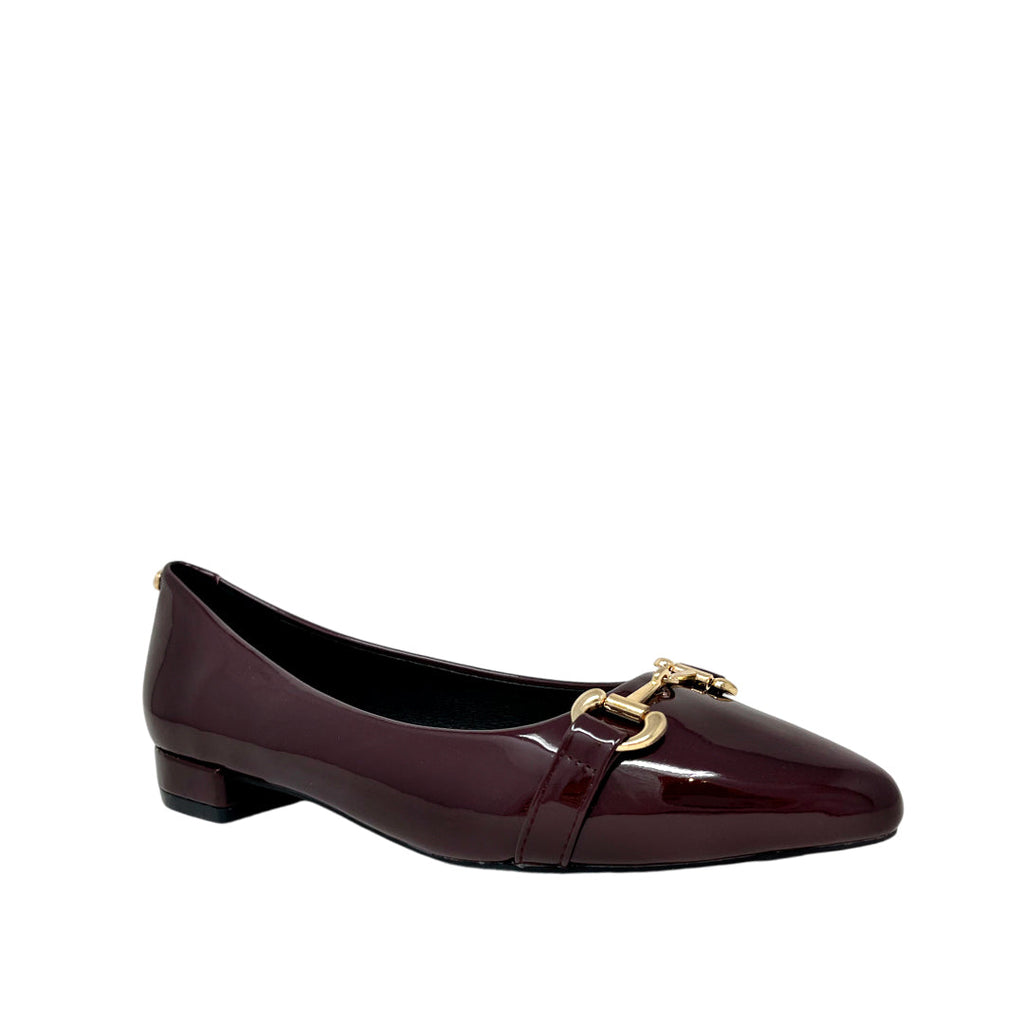Ballerinas Theo color burgundy