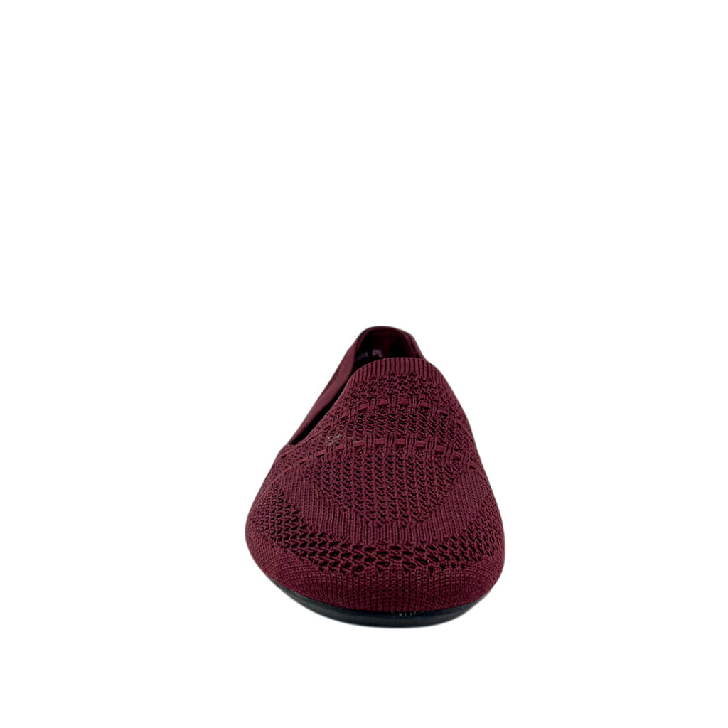 Flats Bamba para mujer color burgundy