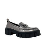 Mocasines Wenn para mujer color plateado