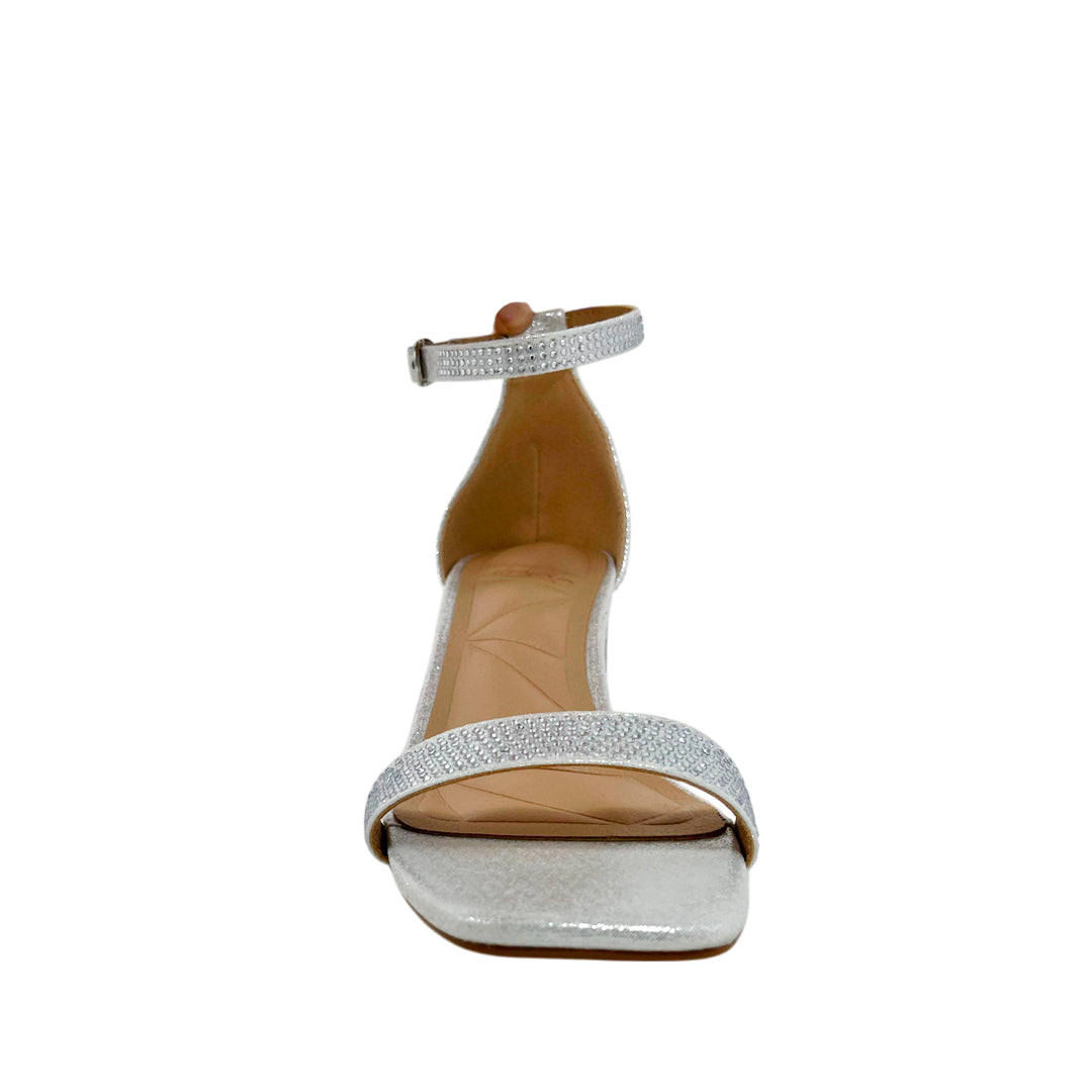 Sandalias de tacón Shayla para mujer color plateado