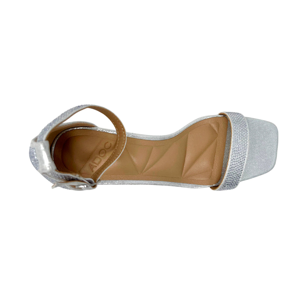Sandalias de tacón Shayla para mujer color plateado