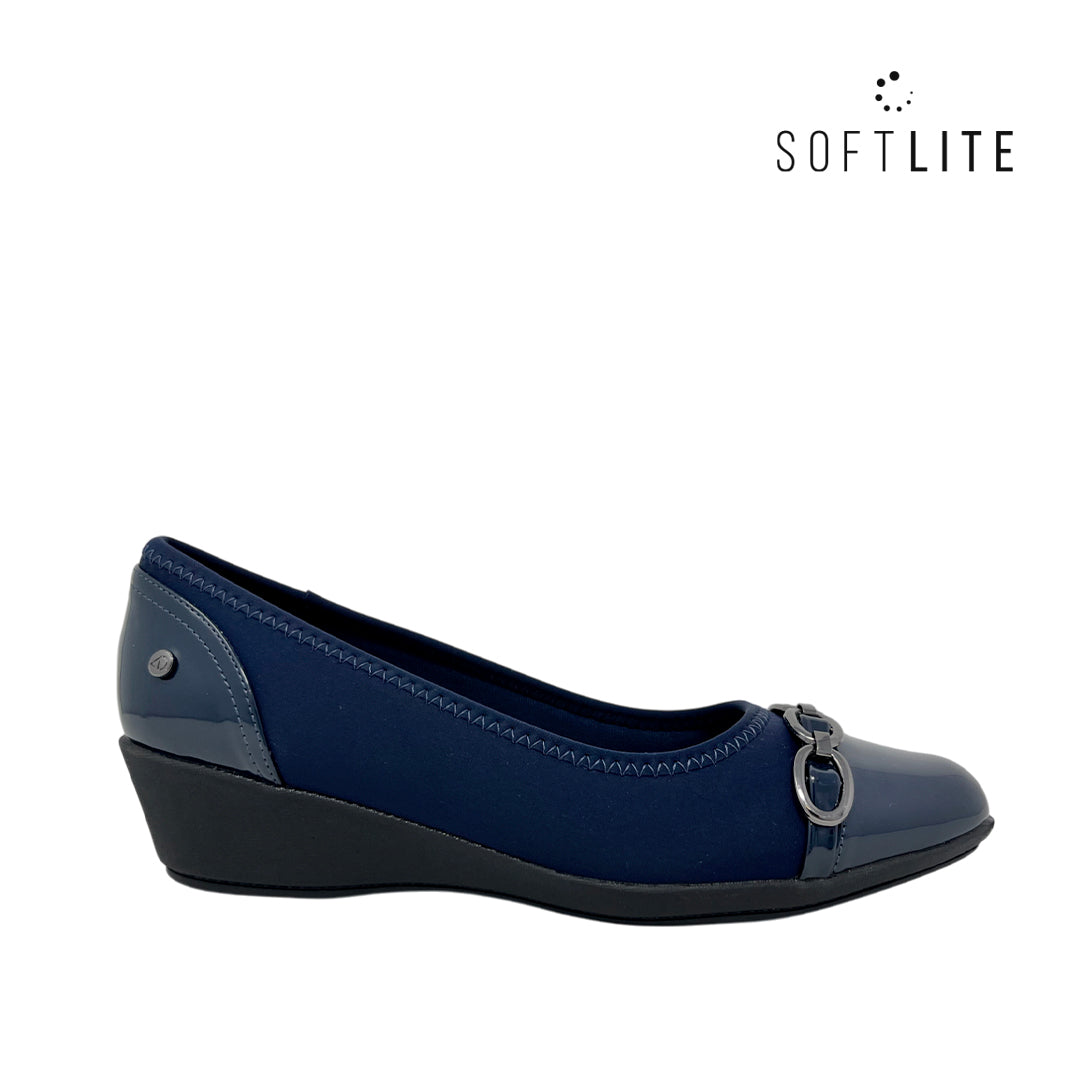 Cuñas Glynnis para mujer color marino