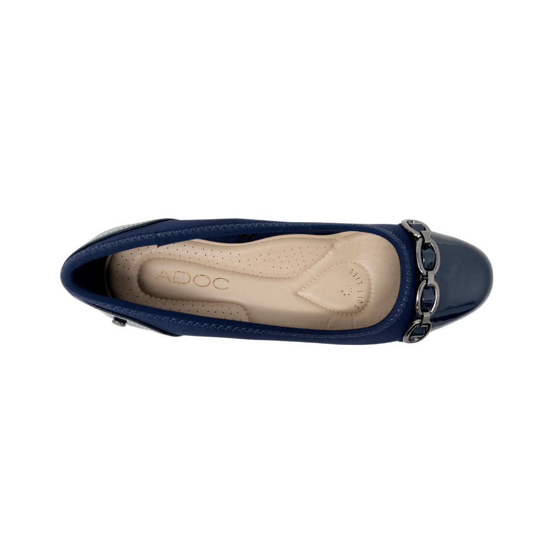 Cuñas Glynnis para mujer color marino