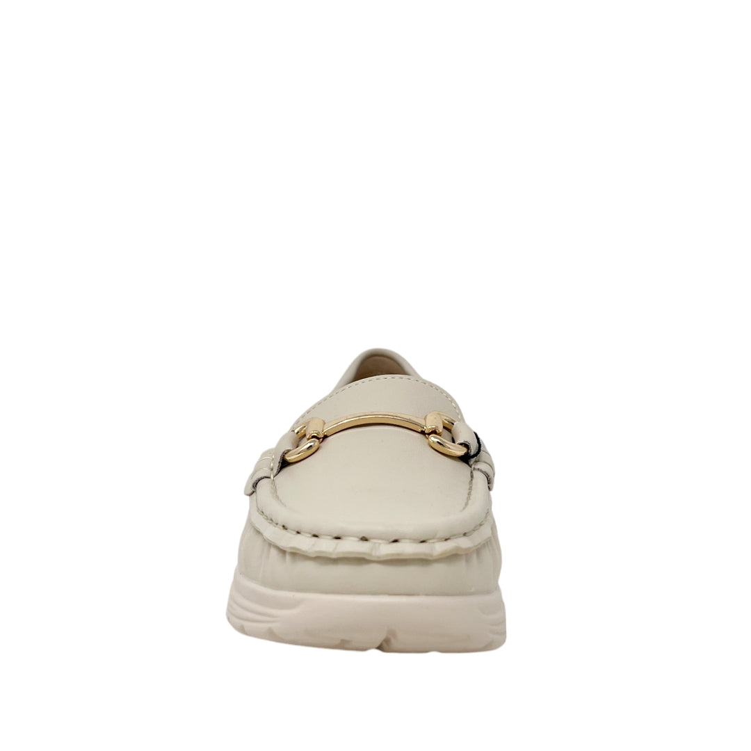 Mocasines Sinnai para mujer color blanco