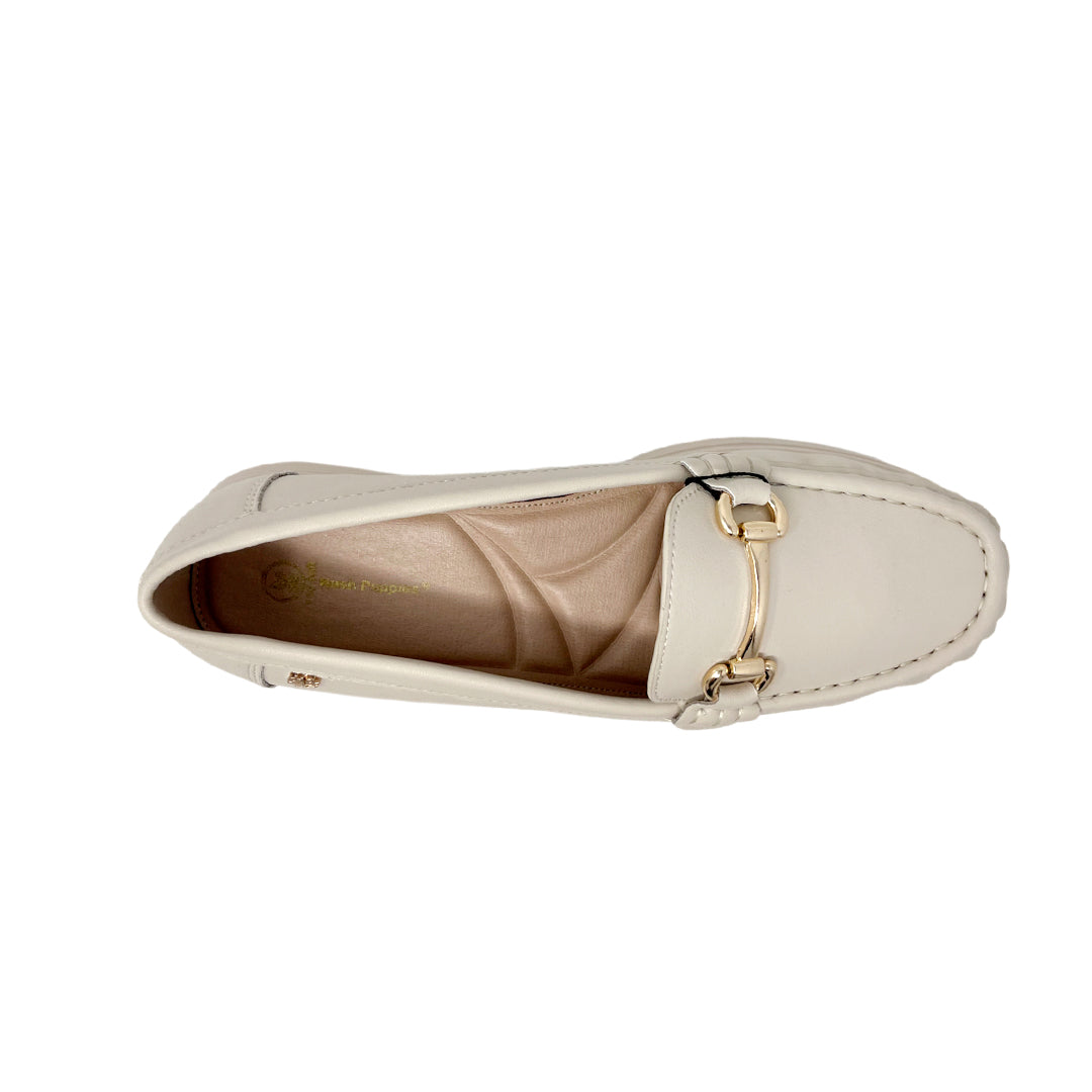 Mocasines Sinnai para mujer color blanco