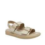 Sandalias flats Valia para mujer color hueso