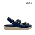 Sandalias flats Valia para mujer color navy