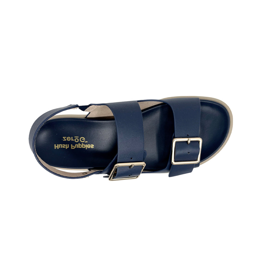 Sandalias flats Valia para mujer color navy