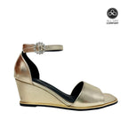 Sandalias Wan para mujer color dorado