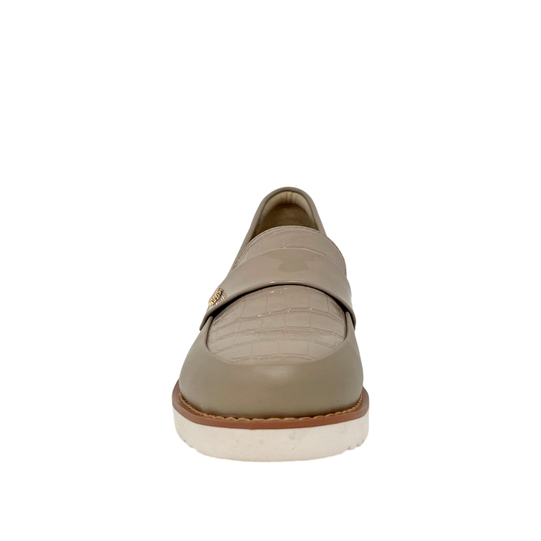 Mocasines Sefora para mujer color hueso