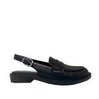 Mocasines slingback Siuyen para mujer color negro