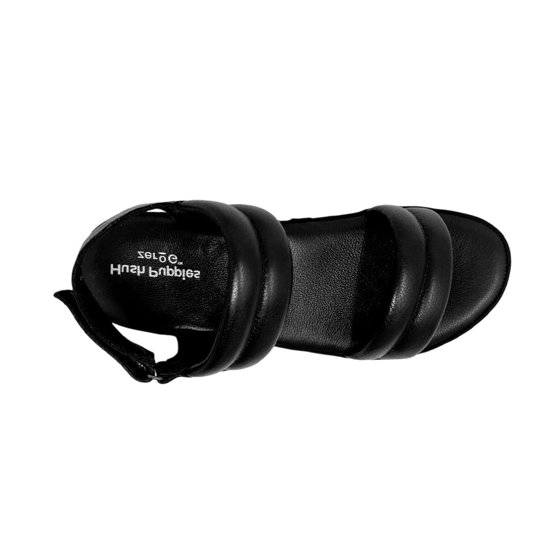 Sandalias flats Usha para mujer color negro