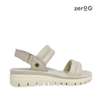 Sandalias flats Usha para mujer color hueso