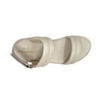 Sandalias flats Usha para mujer color hueso