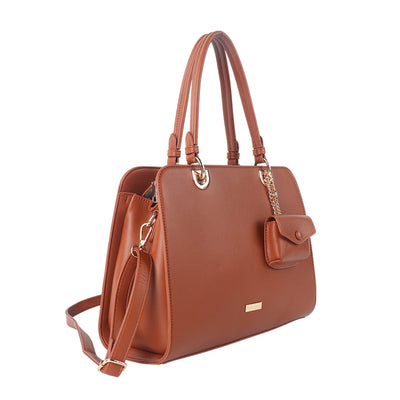 Cartera Violeta color tan
