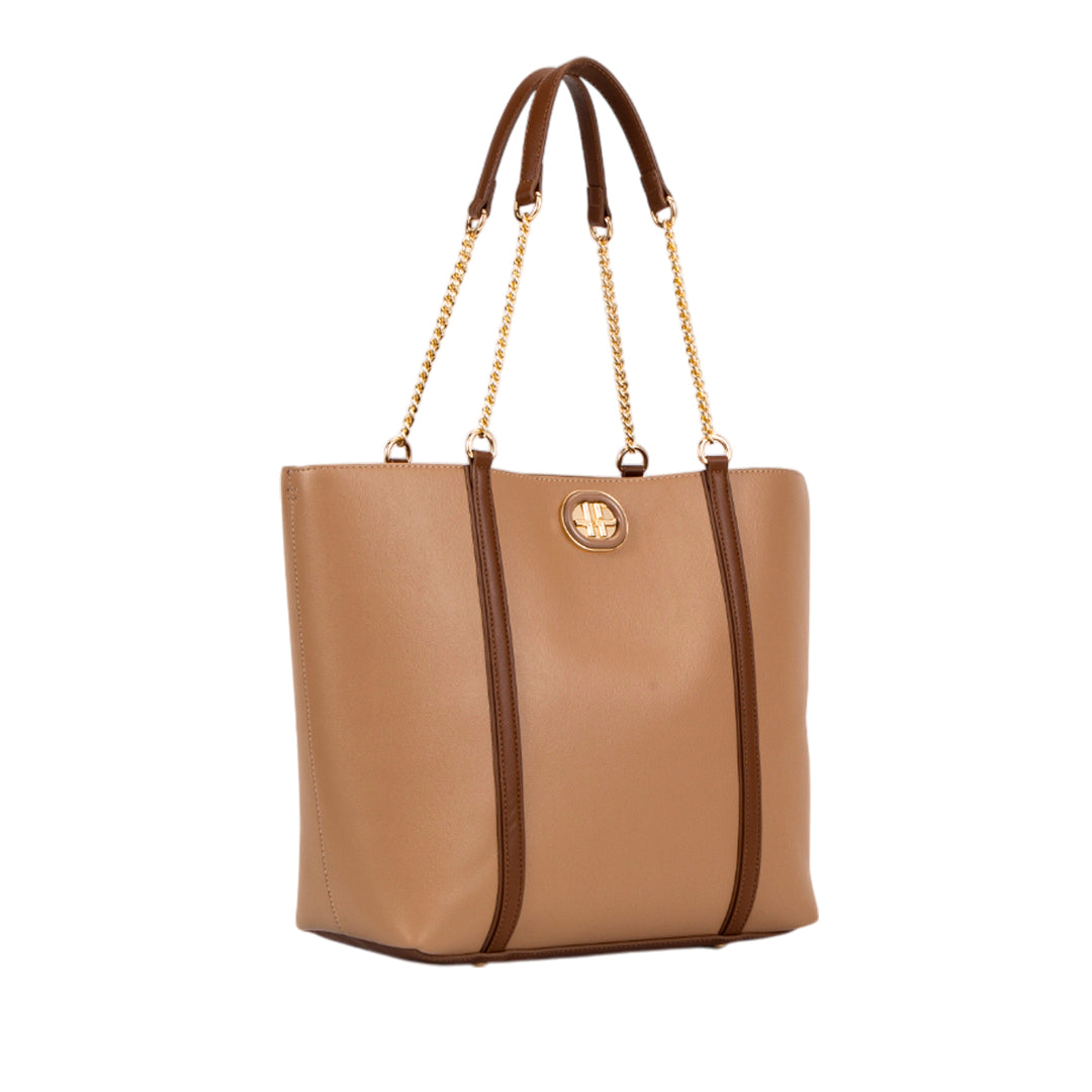 Cartera tote Salma para mujer color taupe