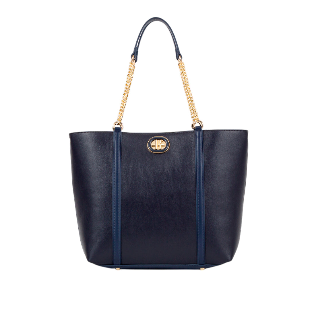 Cartera tote Salma para mujer color navy