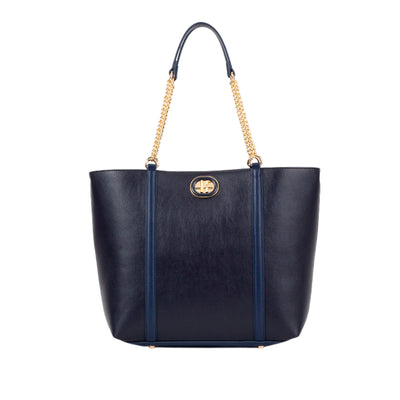 Cartera tote Salma para mujer color navy
