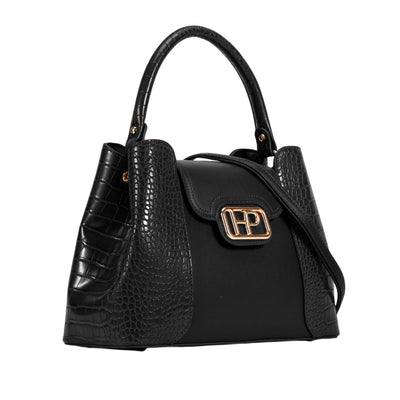 Cartera satchel Sheiny para mujer color negro