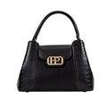 Cartera satchel Sheiny para mujer color negro