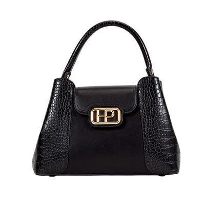 Cartera satchel Sheiny para mujer color negro