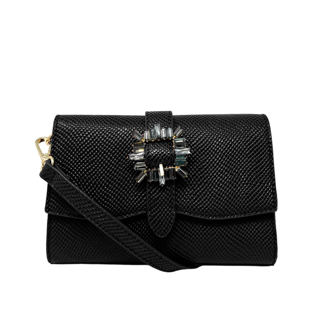 Cartera crossbody Viv para mujer color negro