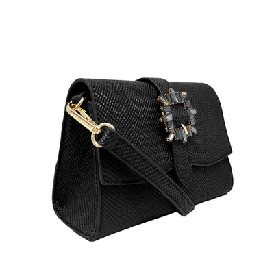Cartera crossbody Viv para mujer color negro