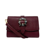 Cartera crossbody Viv para mujer color vino