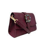 Cartera crossbody Viv para mujer color vino