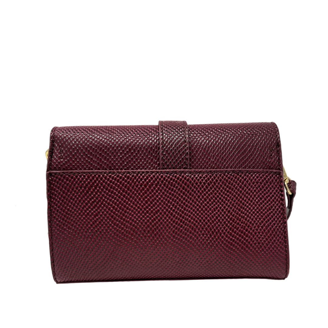 Cartera crossbody Viv para mujer color vino