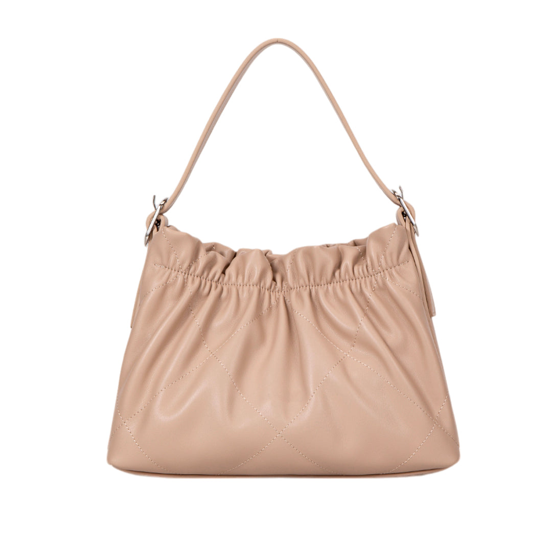 Cartera satchel Tulsi para mujer color nude