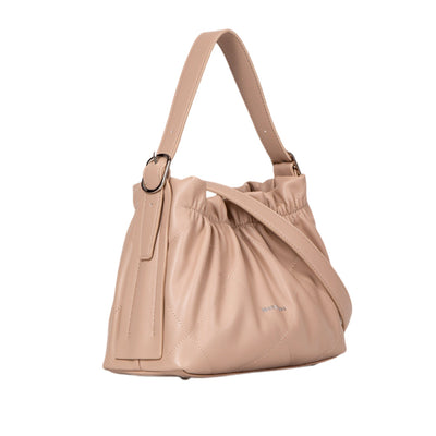 Cartera satchel Tulsi para mujer color nude
