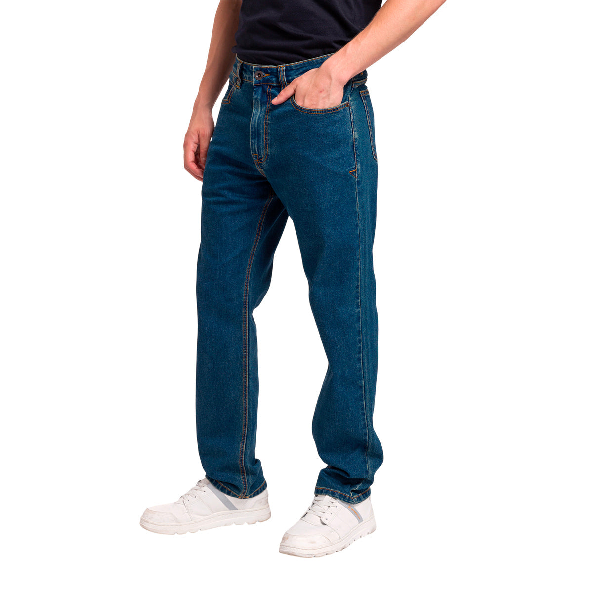Jeans Triblend Straight para hombre color azul