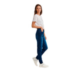 Jeans Triblend Mid-Rise Skinny para mujer color azul