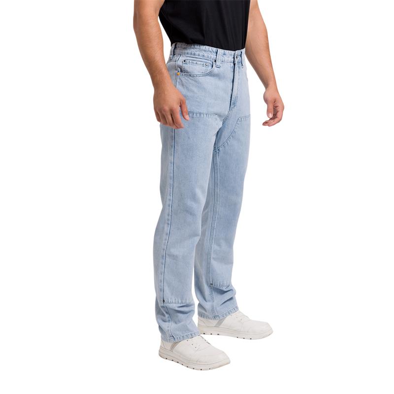 Jeans Double Front para hombre color celeste