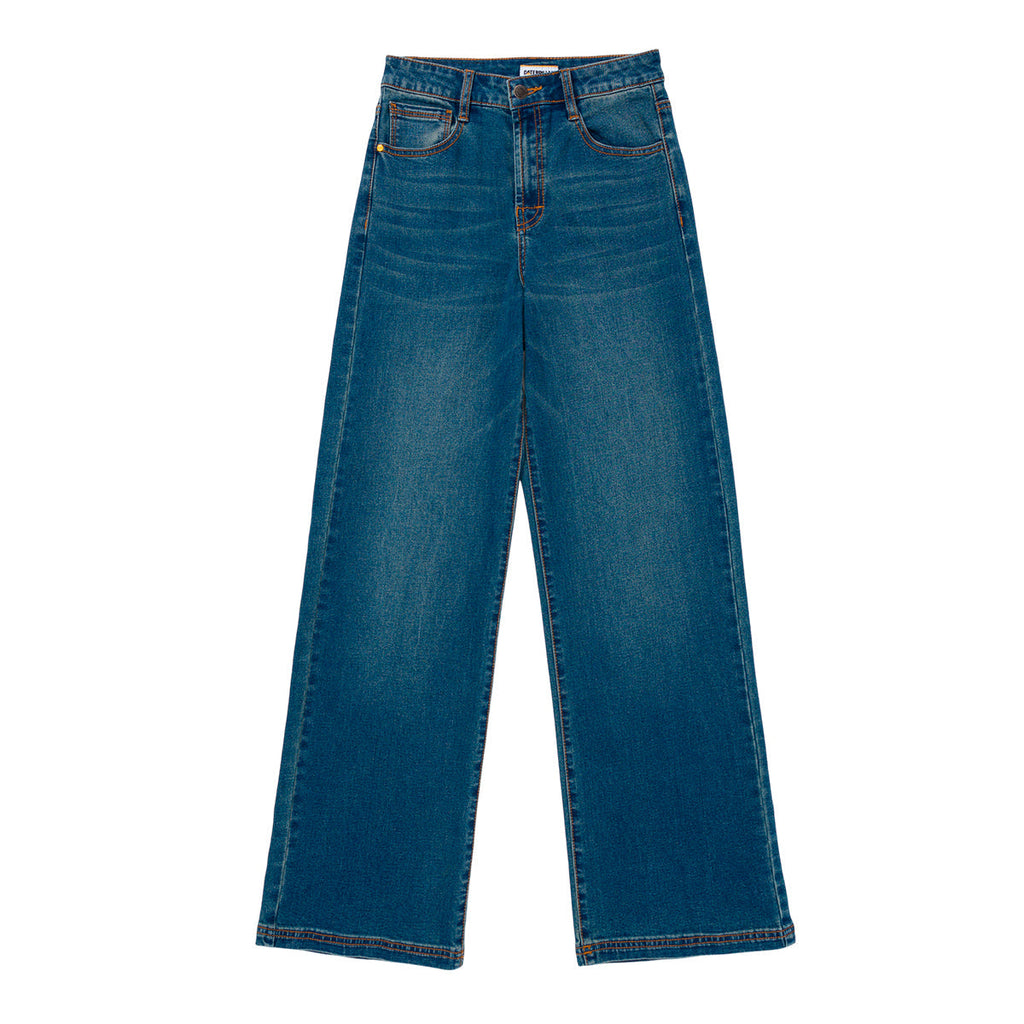 Jeans Triblend Wide Leg para mujer color azul