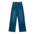 Jeans Triblend Wide Leg para mujer color azul