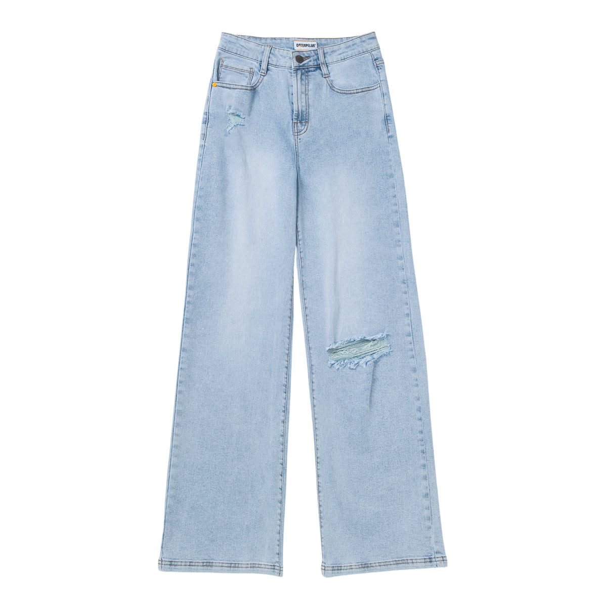 Jeans Triblend Wide Leg para mujer color celeste