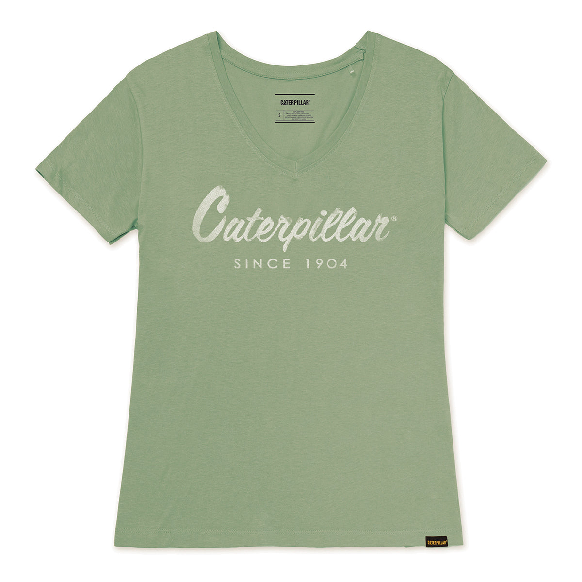 Camiseta V Neck para mujer color verde