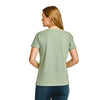 Camiseta V Neck para mujer color verde