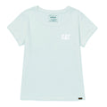 Camiseta Cat Logo para mujer color verde