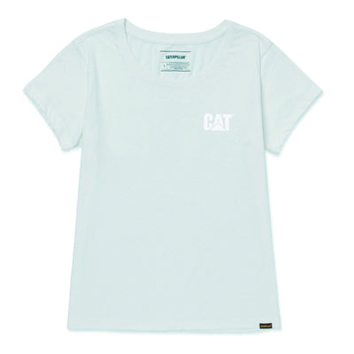 Camiseta Cat Logo para mujer color verde