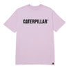 Camiseta Caterpillar Logo para hombre color morado