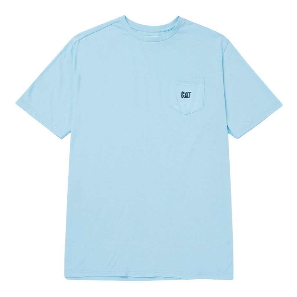 Camiseta Pocket para hombre color celeste