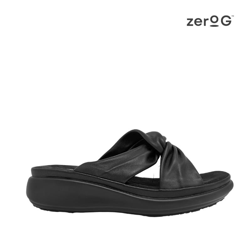 Sandalias flats Vikky para mujer color negro
