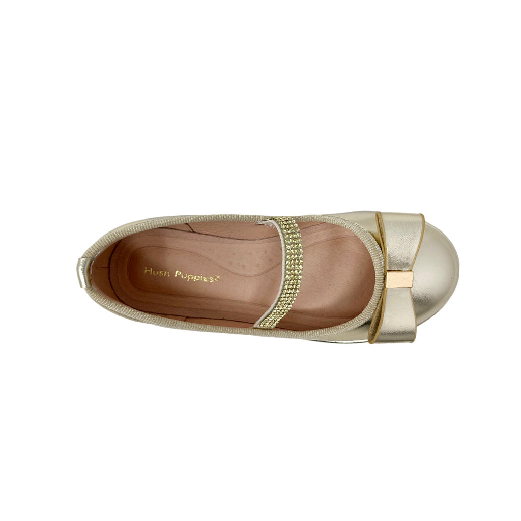 Ballerinas Zafhira para niña color dorado