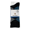 Calcetines Cuff Argyle para hombre color gris