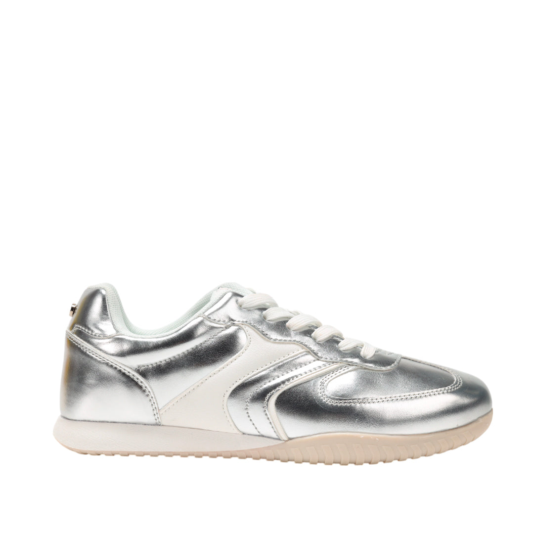 Sneakers Urania para mujer color plateado