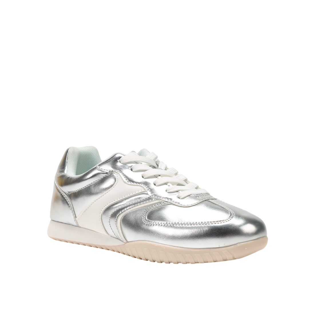 Sneakers Urania para mujer color plateado