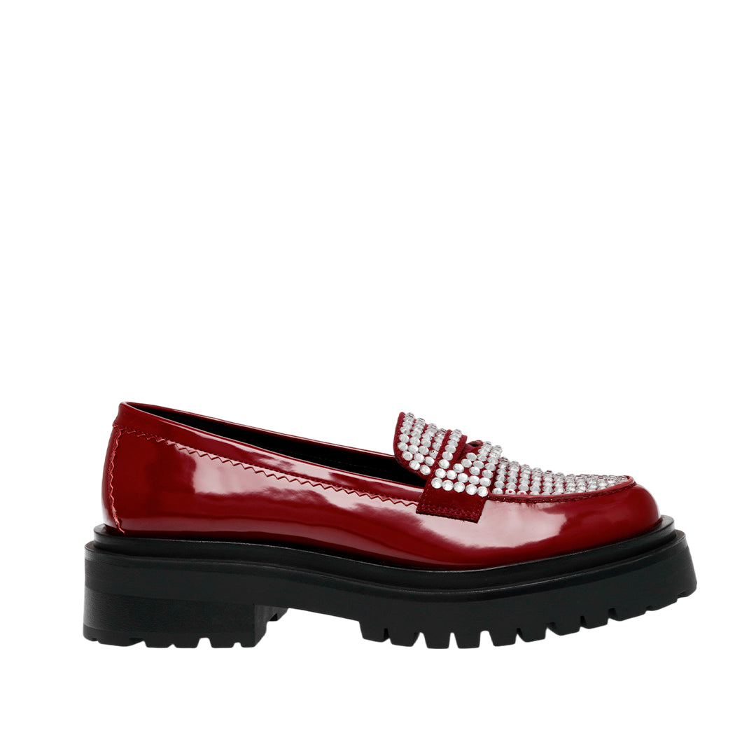 Mocasines Longhaul para mujer color burgundy